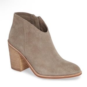 Jeffrey Campbell Kamet 2 Taupe Suede Leather Ankle Boots Booties Sz 8.5